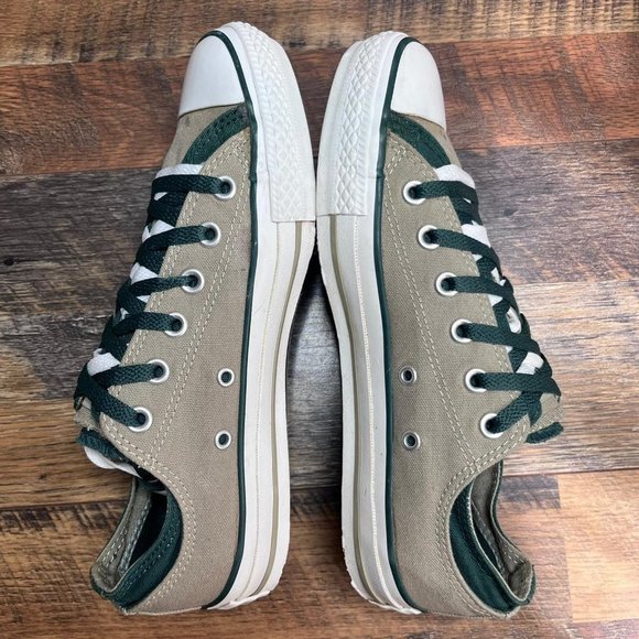 - Converse Women's All Star Double Layer Brown Green Canvas Sneaker Size 9 - Picture 5 of 8